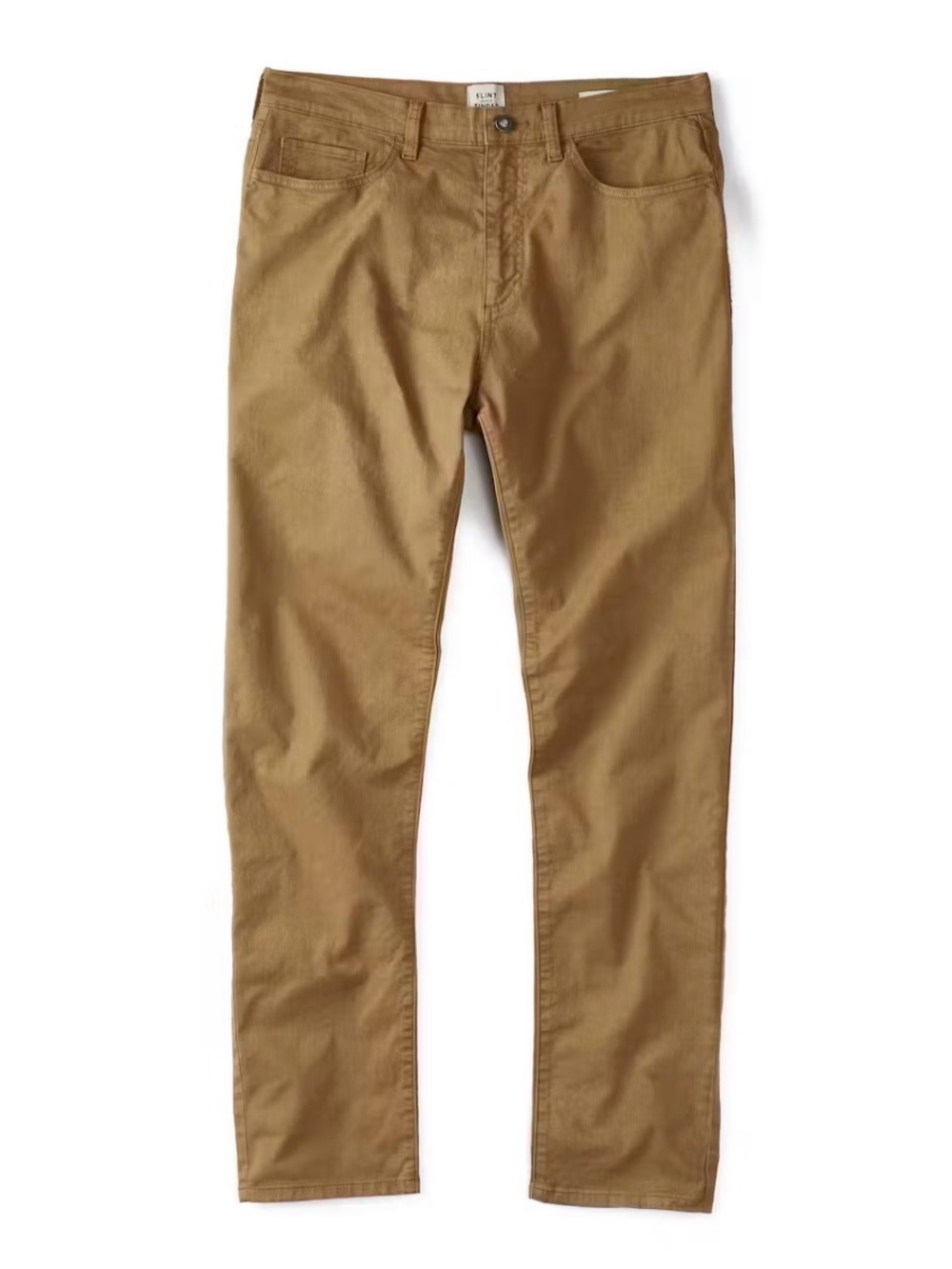 Flint and Tinder 365 Pants Tapered Fit Brown Cotton Men's Casual 34